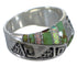 Water Wave Turquoise Opal Sterling Silver Ring Size 7 EX56524