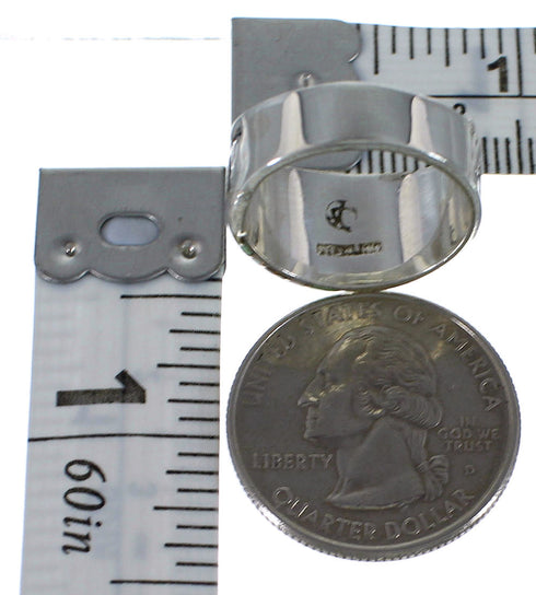 Water Wave Turquoise Opal Sterling Silver Ring Size 7 EX56524