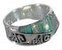 Turquoise And Opal Water Wave Sterling Silver Ring Size 6-1/2 EX56533