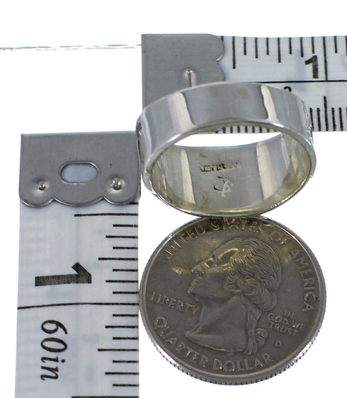 Sterling Silver Turquoise Opal Water Wave Ring Size 7-3/4 EX56546