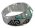 Sterling Silver Turquoise And Opal Water Wave Ring Size 7-1/4 EX56569