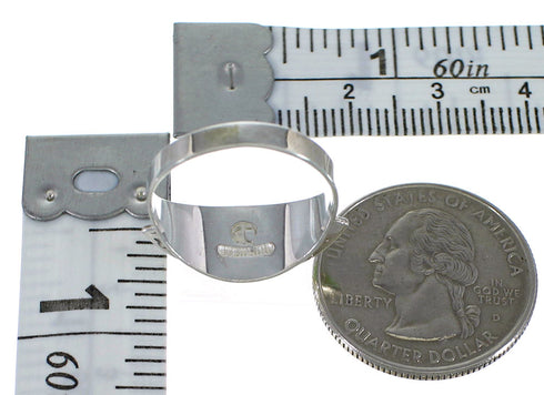 Southwest Opal And Turquoise Silver Ring Size 7-1/2 EX44514