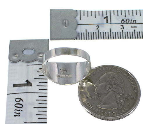 Turquoise Opal Silver Southwestern Ring Size 6-1/4 QX86293