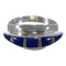 Southwest Sterling Silver Lapis And Opal Ring Size 6-1/2 EX44608