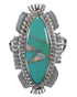 Opal Turquoise Inlay Sterling Silver Southwest Ring Size 6-3/4 TX45727