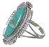 Opal Turquoise Inlay Sterling Silver Southwest Ring Size 6-3/4 TX45727