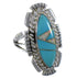 Opal Turquoise Sterling Silver Southwestern Ring Size 6-3/4 TX45735