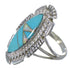 Opal Turquoise Sterling Silver Southwestern Ring Size 7-1/4 TX45738