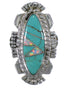 Opal Silver Southwest Turquoise Ring Size 5-1/4 TX45747