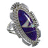 Magenta Turquoise Silver Opal Inlay Southwest Ring Size 5 TX45780