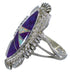 Magenta Turquoise And Opal Inlay Silver Ring Size 7-1/4 TX45768
