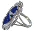 Lapis Opal Southwest Silver Ring Size 7-1/4 TX45784