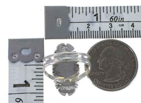 Southwest Pueblo Design Multicolor Ring Size 7-3/4 TX45849