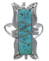 Turquoise Silver Southwestern Ring Size 5-1/2 EX44238