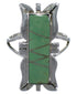 Southwest Turquoise Silver Ring Size 7-3/4 EX44254