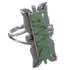 Turquoise Southwest Sterling Silver Ring Size 8-1/4 EX44261