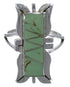Turquoise Southwest Sterling Silver Ring Size 8-1/4 EX44261