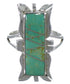 Turquoise Inlay Southwest Silver Ring Size 4-3/4 EX44271
