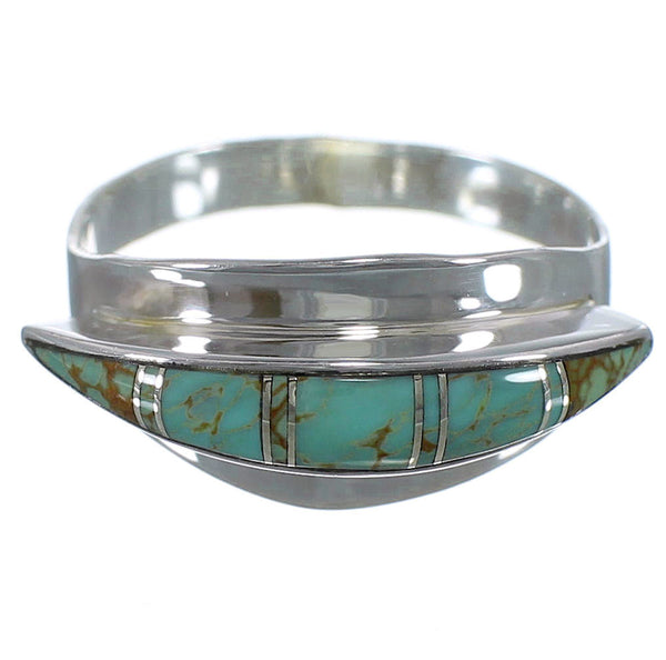 Southwest Turquoise And Silver Ring Size 8 EX44883