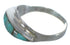 Turquoise Southwestern Silver Ring Size 7-3/4 EX44931