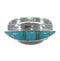 Silver Southwestern Turquoise Ring Size 5-1/4 QX86303