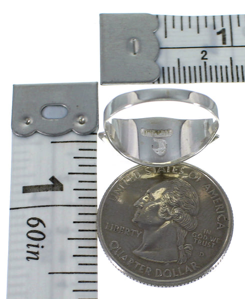 Turquoise Genuine Sterling Silver Ring Size 7-1/4 EX44999