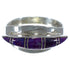 Magenta Turquoise Inlay Southwestern Ring Size 6-1/2 EX45017