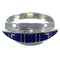 Genuine Sterling Silver Lapis Inlay Ring Size 5-3/4 EX45029