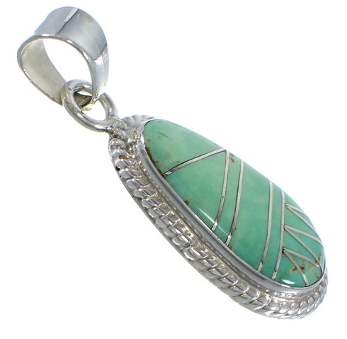 Southwestern Turquoise Inlay Jewelry Pendant PX42955