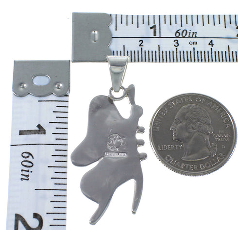 Turquoise Inlay Sterling Silver Butterfly Jewelry Pendant PX43010