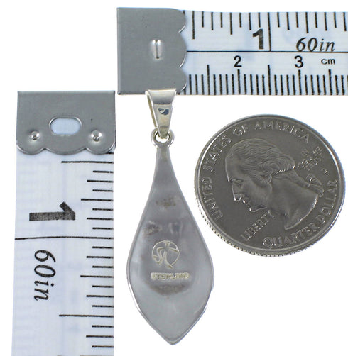 Turquoise Jewelry Sterling Silver Southwest Pendant CX46664