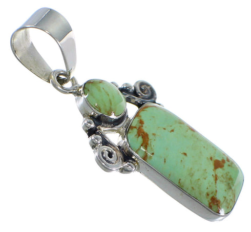 Southwest Turquoise Sterling Silver Jewelry Pendant CX46720