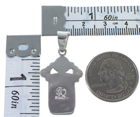 Southwest Turquoise Sterling Silver Jewelry Pendant CX46720