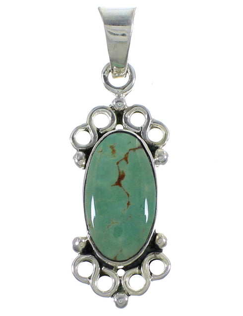 Turquoise Sterling Silver Southwestern Pendant CX46760