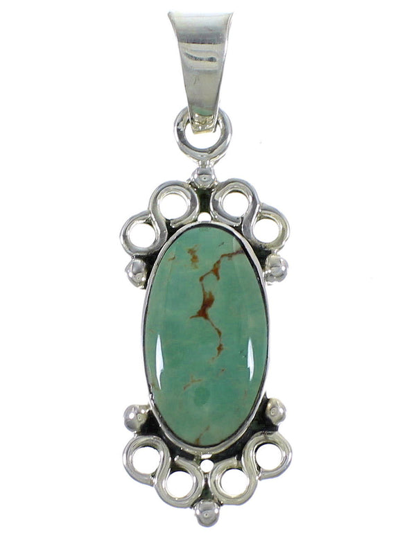 Turquoise Sterling Silver Southwestern Pendant CX46760