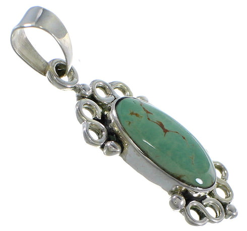 Turquoise Sterling Silver Southwestern Pendant CX46760