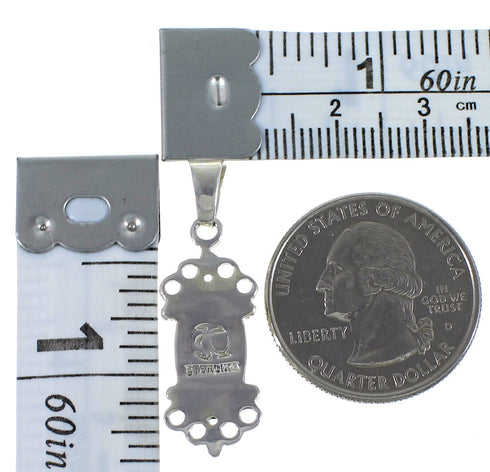 Turquoise Sterling Silver Southwestern Pendant CX46760