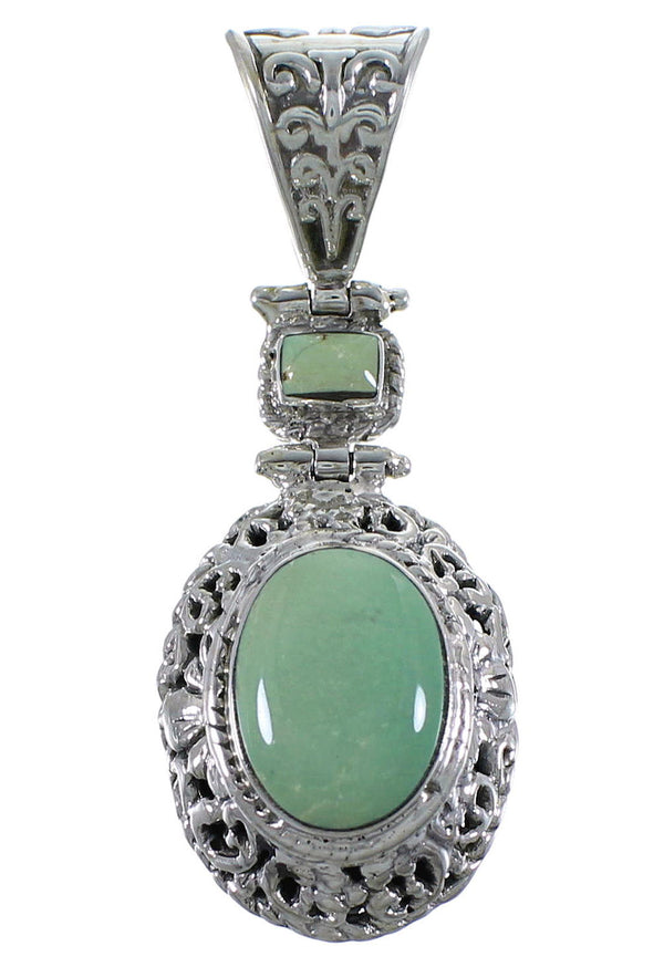 Turquoise And Genuine Sterling Silver Pendant CX46768