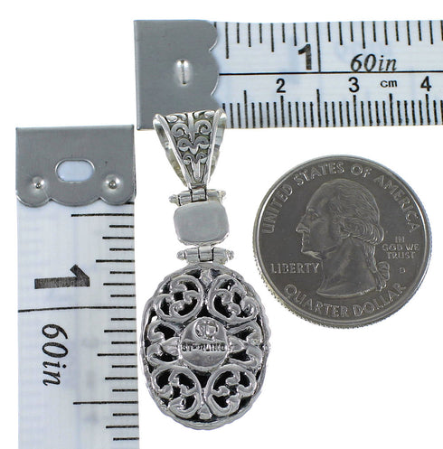 Turquoise And Genuine Sterling Silver Pendant CX46768