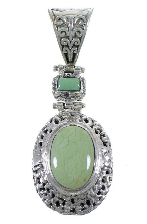 Southwest Turquoise And Sterling Silver Pendant Jewelry CX46770