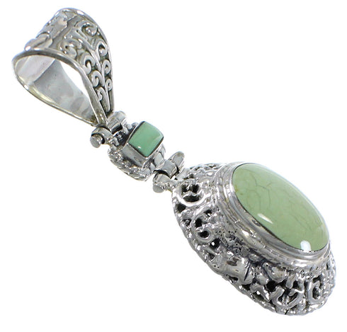 Southwest Turquoise And Sterling Silver Pendant Jewelry CX46770
