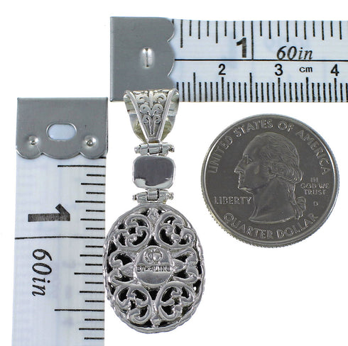 Southwest Turquoise And Sterling Silver Pendant Jewelry CX46770