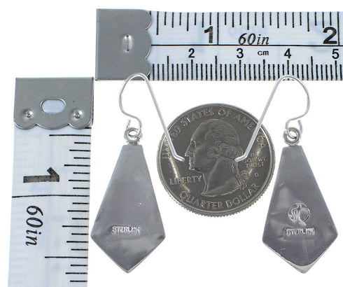 Turquoise Inlay Sterling Silver Earrings CX45352