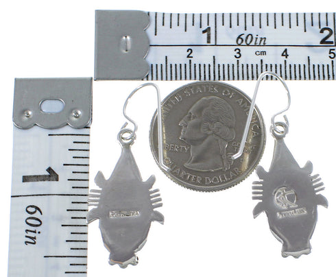 Turquoise Hook Dangle Earrings Sterling Silver CX45515