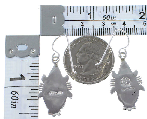 Turquoise Jewelry Sterling Silver Hook Earrings CX45529