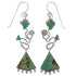 Turquoise And Silver Southwestern Hook Earrings CX46918
