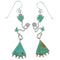 Southwestern Turquoise Hook Dangle Silver Earrings Jewelry CX46922