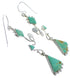 Southwestern Turquoise Hook Dangle Silver Earrings Jewelry CX46922