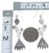 Southwest Turquoise Silver Hook Earrings Jewelry CX46927