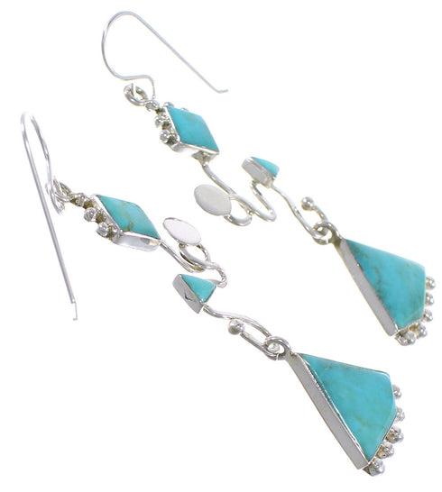 Southwest Sterling Silver Jewelry Turquoise Earrings CX46932